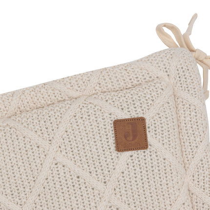 <tc>Jollein</tc> Box bumper Check Knit Oatmeal 180 X 30 cm