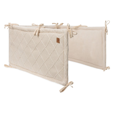 <tc>Jollein</tc> Box bumper Check Knit Oatmeal 180 X 30 cm