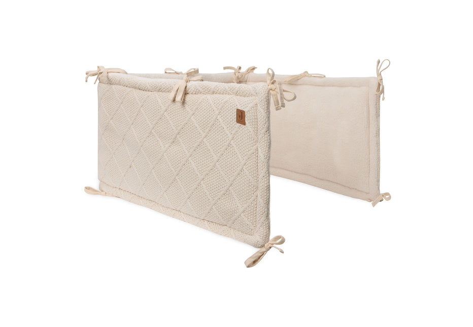 <tc>Jollein</tc> Box bumper Check Knit Oatmeal 180 X 30 cm