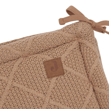 <tc>Jollein</tc> Box bumper Check Knit Biscuit 180 X 30 cm