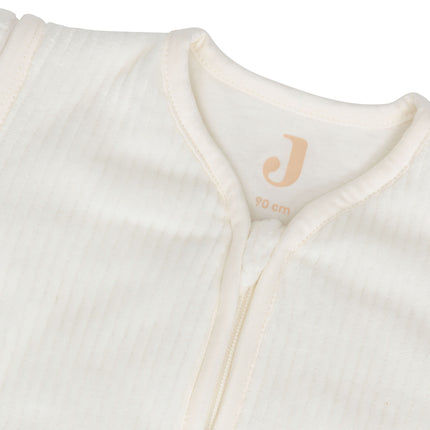 <tc>Jollein</tc> Sac de couchage pour bébé avec manche détachable Côte ronde Ivoire