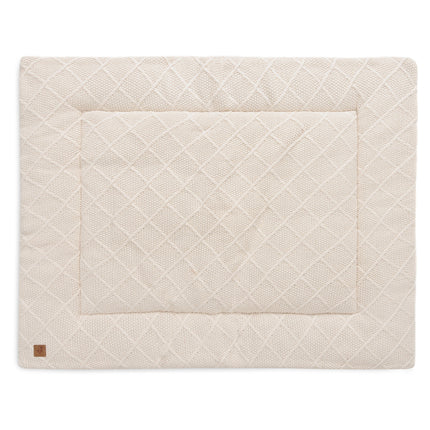 <tc>Jollein</tc> Boîte de couverture Check Knit Oatmeal 75 X 95 cm