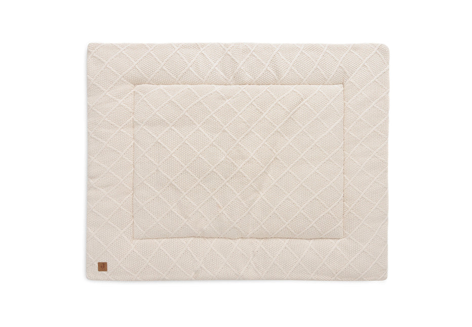 <tc>Jollein</tc> Boîte de couverture Check Knit Oatmeal 75 X 95 cm