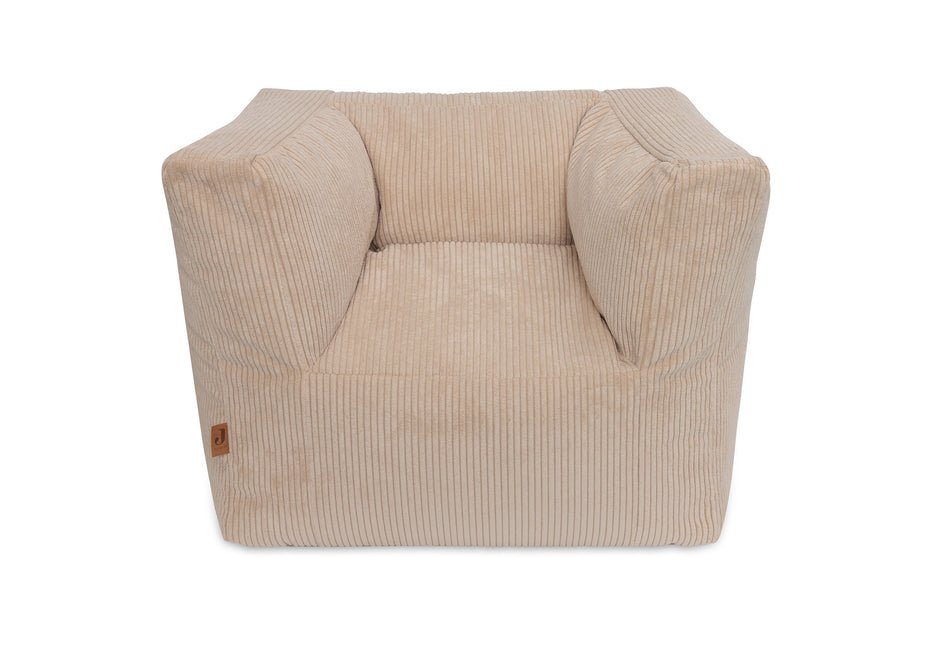 <tc>Jollein</tc> Fauteuil d'enfant en velours côtelé Naturel