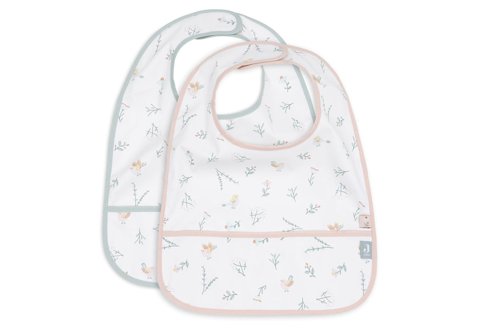 <tc>Jollein</tc> Bavoir imperméable à l'eau Lovely Birds (2Pack)