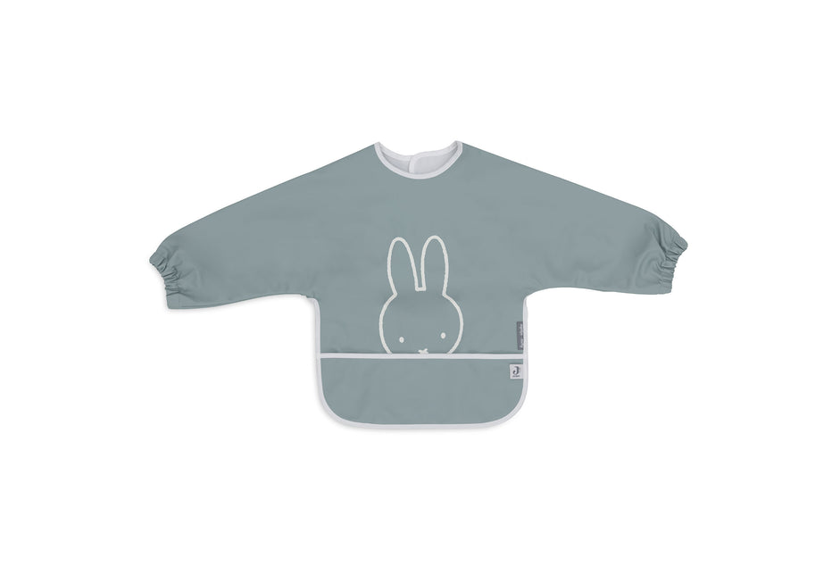 <tc>Jollein</tc> Bavoir imperméable Miffy Peekaboo Vert de mer avec manches