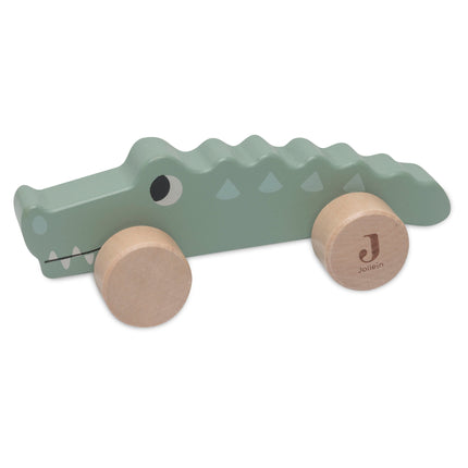 <tc>Jollein</tc> Crocodile en bois sur roues Jungle Jambo