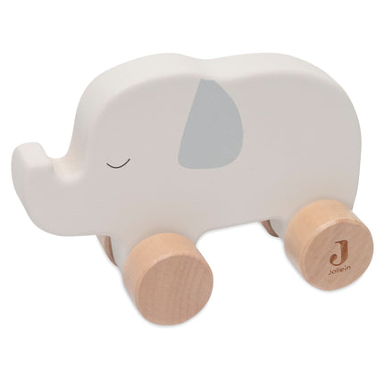 <tc>Jollein</tc> Éléphant en bois sur roues Jungle Jambo