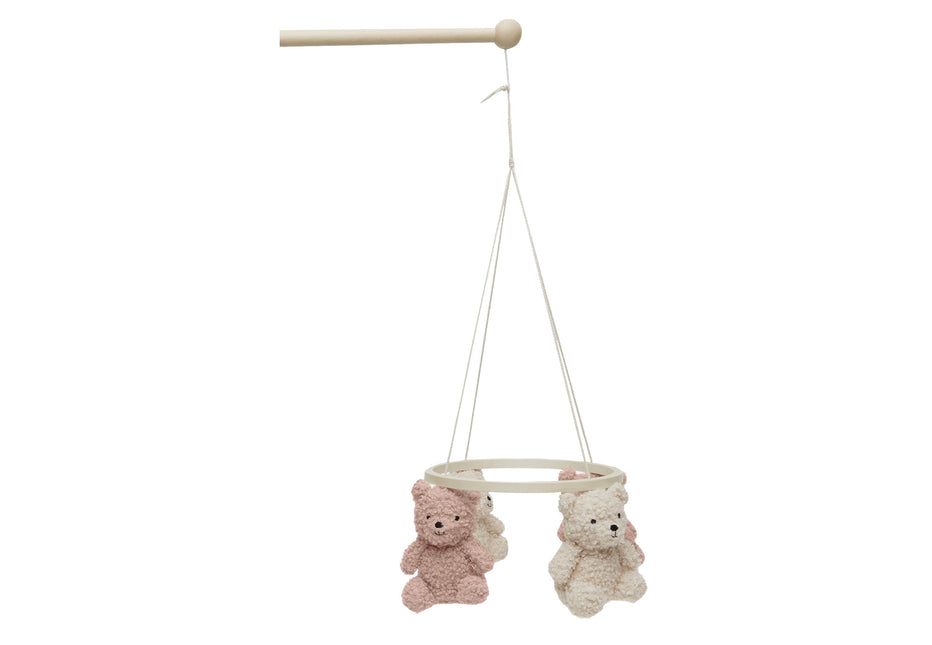 <tc>Jollein</tc> Mobile Bébé Ours en Peluche Rose Sauvage/Naturel