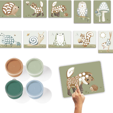 <tc>Little Dutch</tc> Kit de peinture au doigt Forest Friends