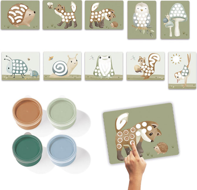 <tc>Little Dutch</tc> Kit de peinture au doigt Forest Friends