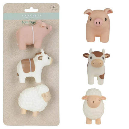 <tc>Little Dutch</tc> Ensemble de figurines de bain de la ferme 3 pièces