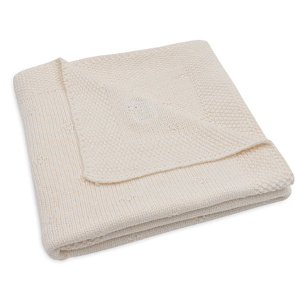 <tc>Jollein</tc> Couverture de berceau Cosy Knit Ivory 75 X 100 cm