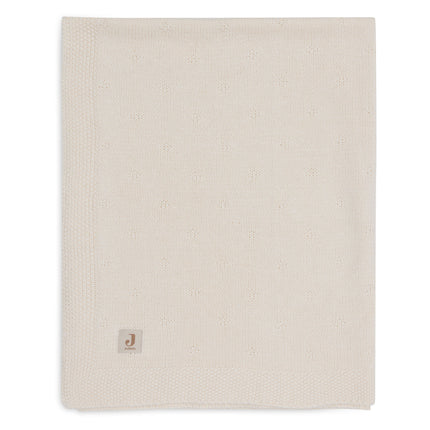 <tc>Jollein</tc> Couverture de berceau Cosy Knit Ivory 75 X 100 cm