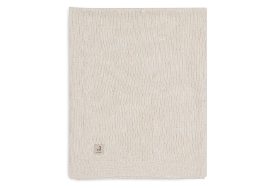 <tc>Jollein</tc> Couverture de berceau Cosy Knit Ivory 75 X 100 cm