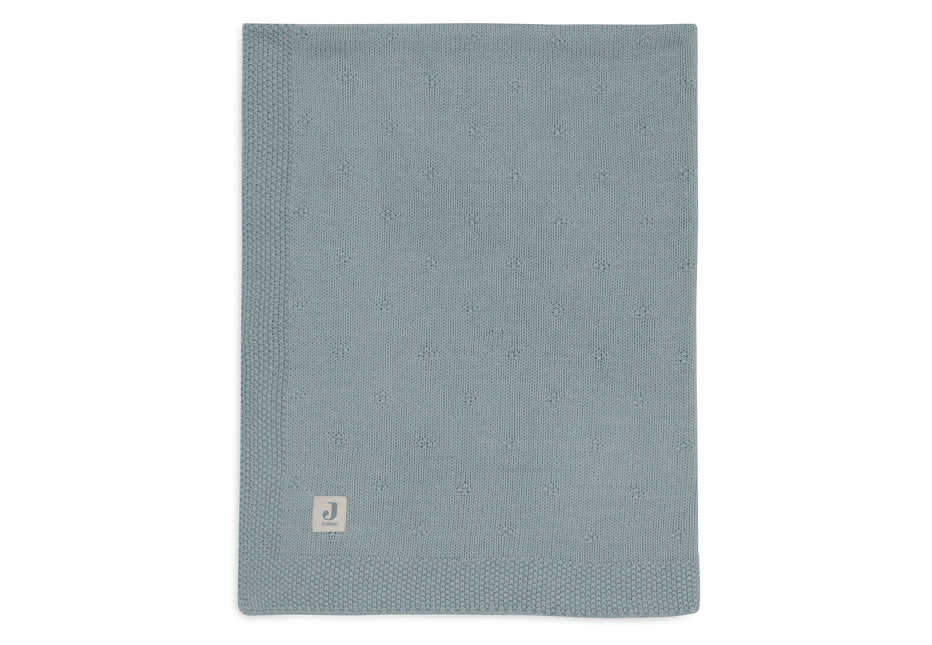 <tc>Jollein</tc> Couverture de berceau Cosy Knit Sea Green 75 X 100 cm