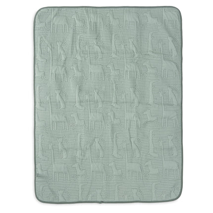 <tc>Jollein</tc> Couverture de berceau Jungle Jambo Ash Green/Laurel 75 X 100 Cm