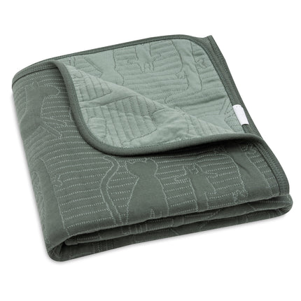 <tc>Jollein</tc> Couverture de berceau Jungle Jambo Ash Green/Laurel 75 X 100 Cm