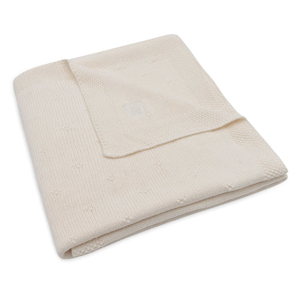 <tc>Jollein</tc> Couverture de lit Cosy Knit Ivory 100 X 150 cm