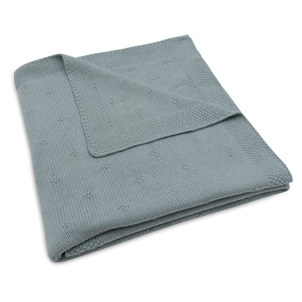 <tc>Jollein</tc> Couverture de lit Cosy Knit Sea Green 100 X 150 cm