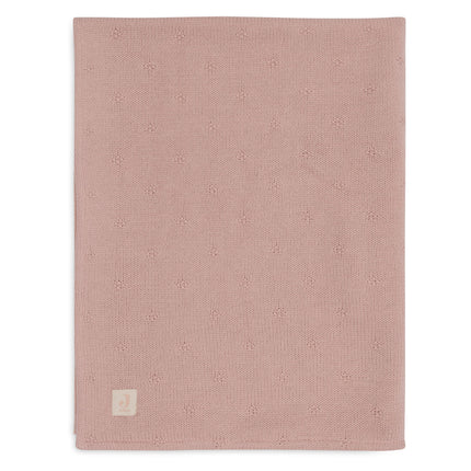 <tc>Jollein</tc> Couverture de berceau Cosy Knit Wild Rose/Velvet 75 X 100 cm