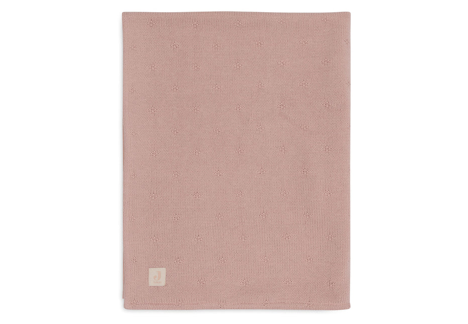 <tc>Jollein</tc> Couverture de berceau Cosy Knit Wild Rose/Velvet 75 X 100 cm