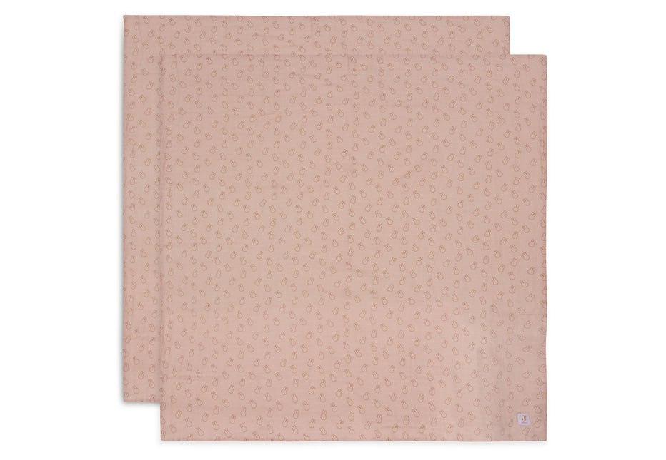 <tc>Jollein</tc> Hydrofile Cloth Miffy Silhouettes Wild Rose 115 X 115 cm 2pcs