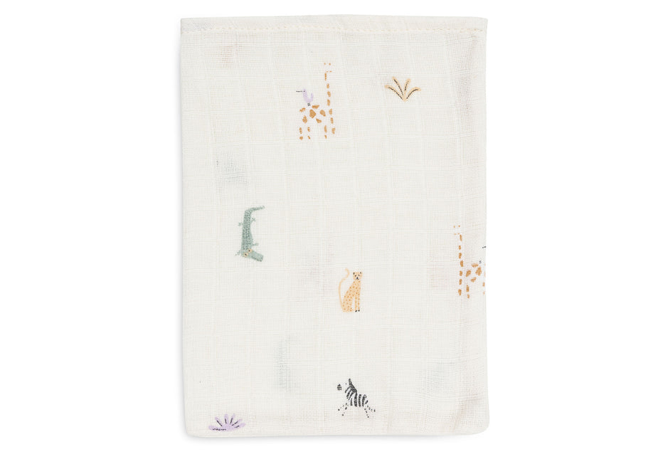 <tc>Jollein</tc> Gant de toilette hydrophile 15X20Cm Jungle Jambo (3Pack)