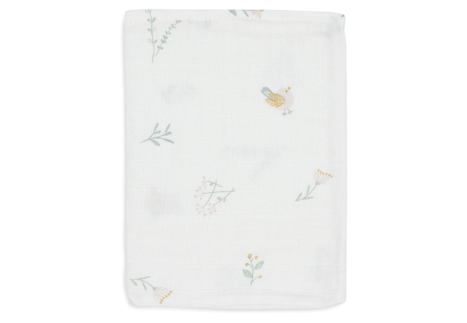 <tc>Jollein</tc> Gant de toilette hydrophile 15X20Cm Lovely Birds (3Pack)