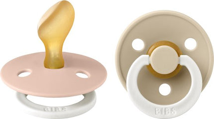 <tc>BIBS</tc> <tc>tétine</tc> Taille 2 Anatomique Blush Glow/Vanilla Glow