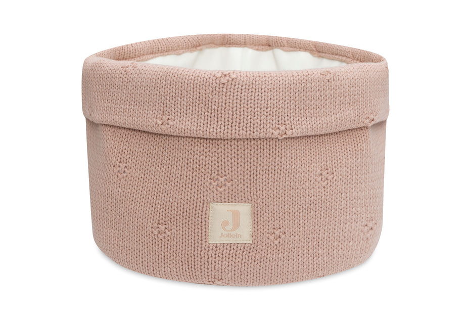 <tc>Jollein</tc> Panier de marchandises Tricot Cosy Rose Sauvage