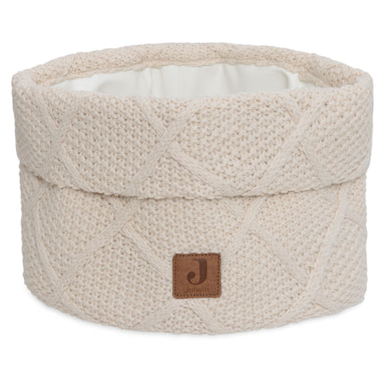 <tc>Jollein</tc> Commodity basket Check Knit Oatmeal