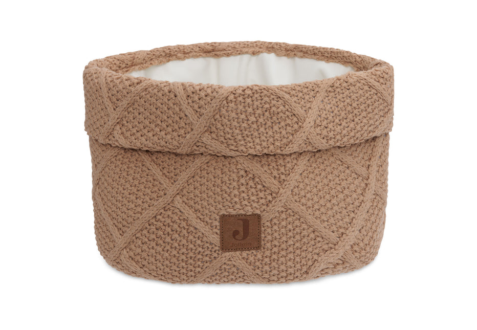 <tc>Jollein</tc> Panier de marchandises Check Knit Biscuit