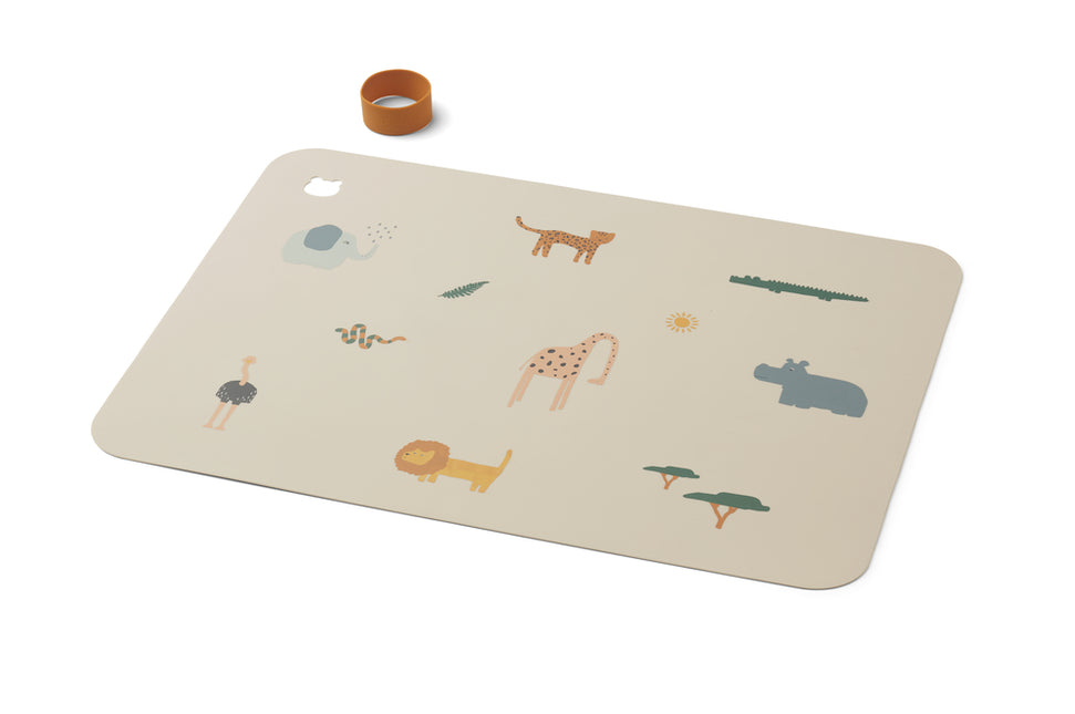 Set de table Liewood Jude Safari Sandy