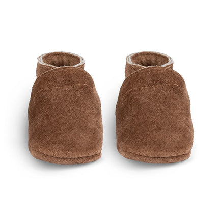 <tc>Baby Dutch</tc> Babyshoes Uni en daim marron foncé