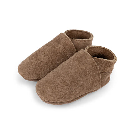 <tc>Baby Dutch</tc> Babyshoes Uni Kaki Marron en daim