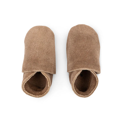 <tc>Baby Dutch</tc> Babyshoes Uni Kaki Marron en daim