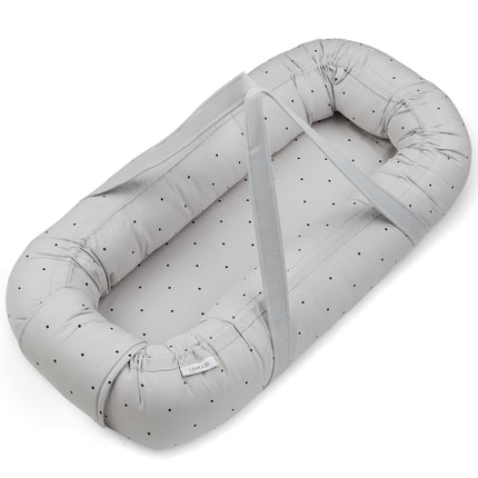 Liewood Baby nest Gro Classic Dot Dumbo Grey