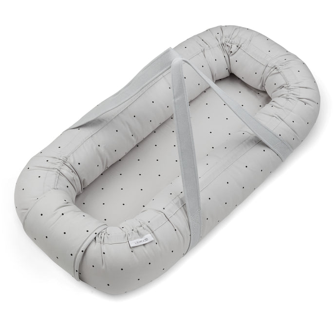 Liewood Baby nest Gro Classic Dot Dumbo Grey