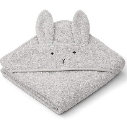 Liewood Serviette de bain Bébé Albert Lapin Dumbo Gris