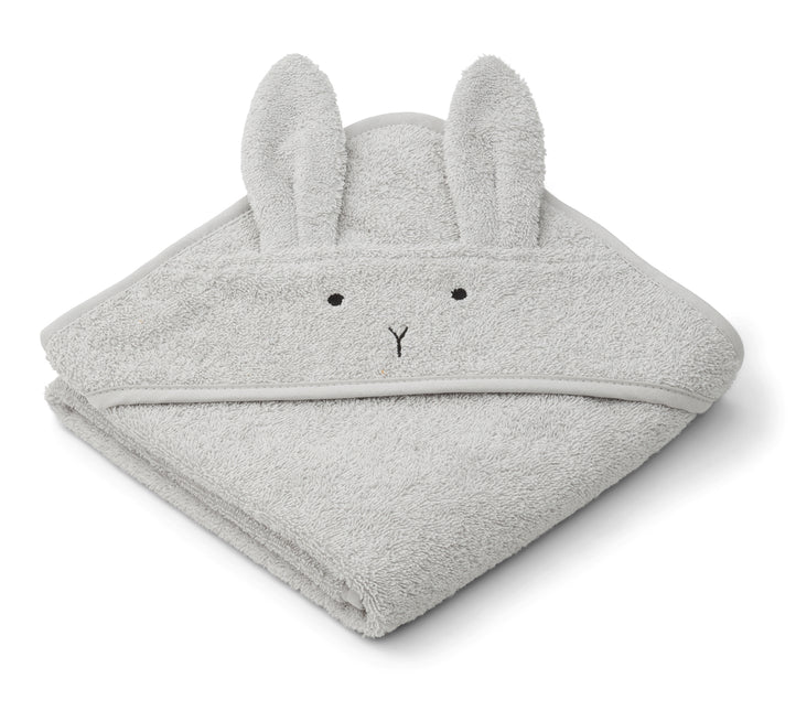 Liewood Albert Serviette de bain à capuche Lapin Dumbo Gris