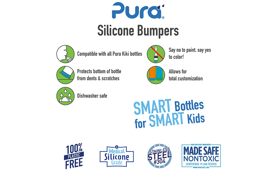 Pura Silicone Bumpers 2 stuks (grijs)