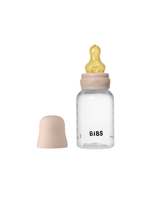 <tc>BIBS</tc> Biberon rond en latex 150ml Slow Flow Blush