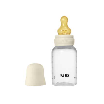 <tc>BIBS</tc> Biberon rond en latex 150ml Slow Flow Ivory