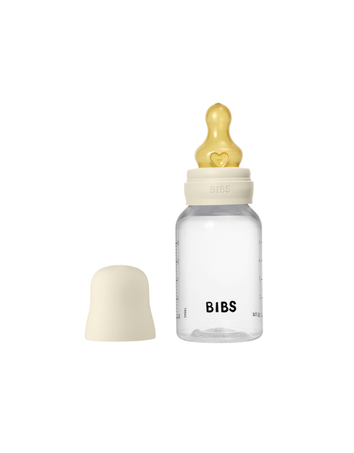 <tc>BIBS</tc> Biberon rond en latex 150ml Slow Flow Ivory