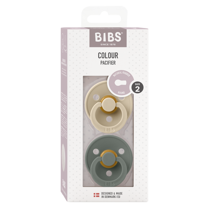 <tc>BIBS</tc> <tc>tétine</tc> Taille 1 Vanille/Pin 2St