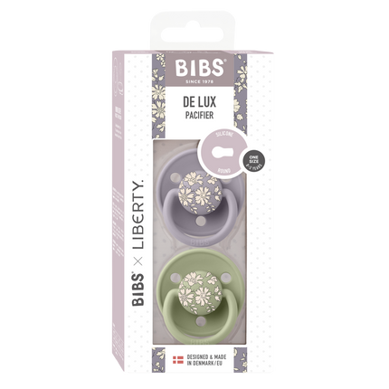 <tc>BIBS</tc> <tc>tétine</tc> Liberty De Lux Sage 2St