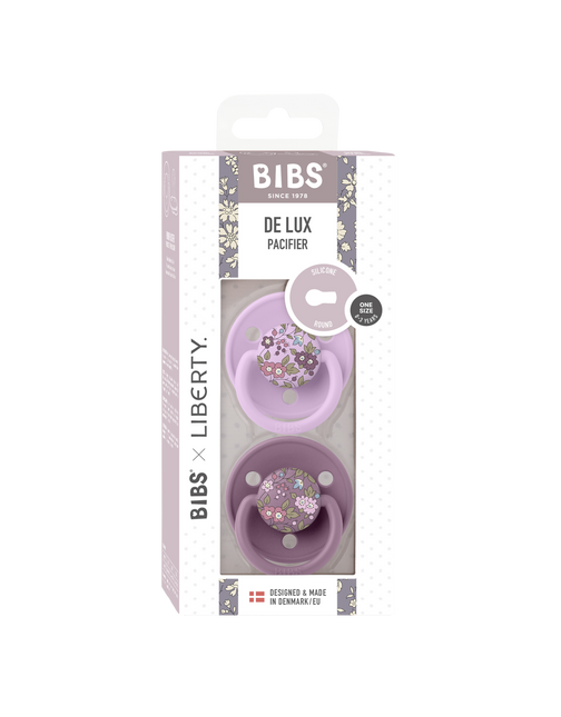 <tc>BIBS</tc> <tc>tétine</tc> Liberty De Lux Mauve 2St