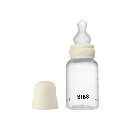 BIBS Grow and Flow Baby Bottle Round Silicone Set 150 ml / 270ml Ivory - BIBS - Babywinkel - 5713795265145