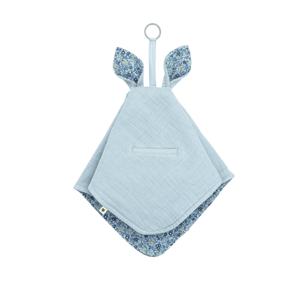 BIBS Knuffeldoekje Liberty Kangaroo Liberty Chamomile Lawn Baby Blue - BIBS - Babywinkel - 5713795247103